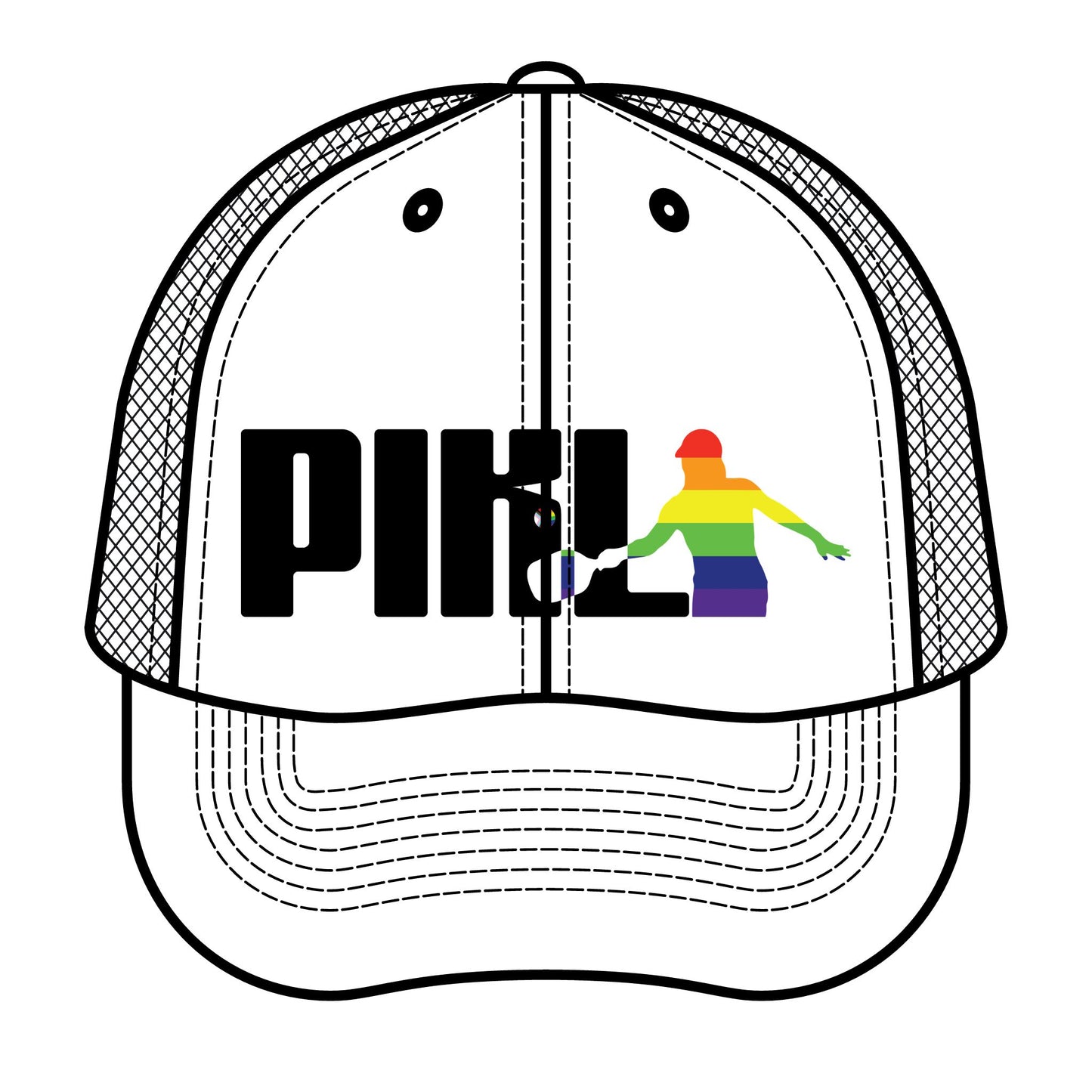 PIKL PRIDE PERSON Trucker Retro Hat