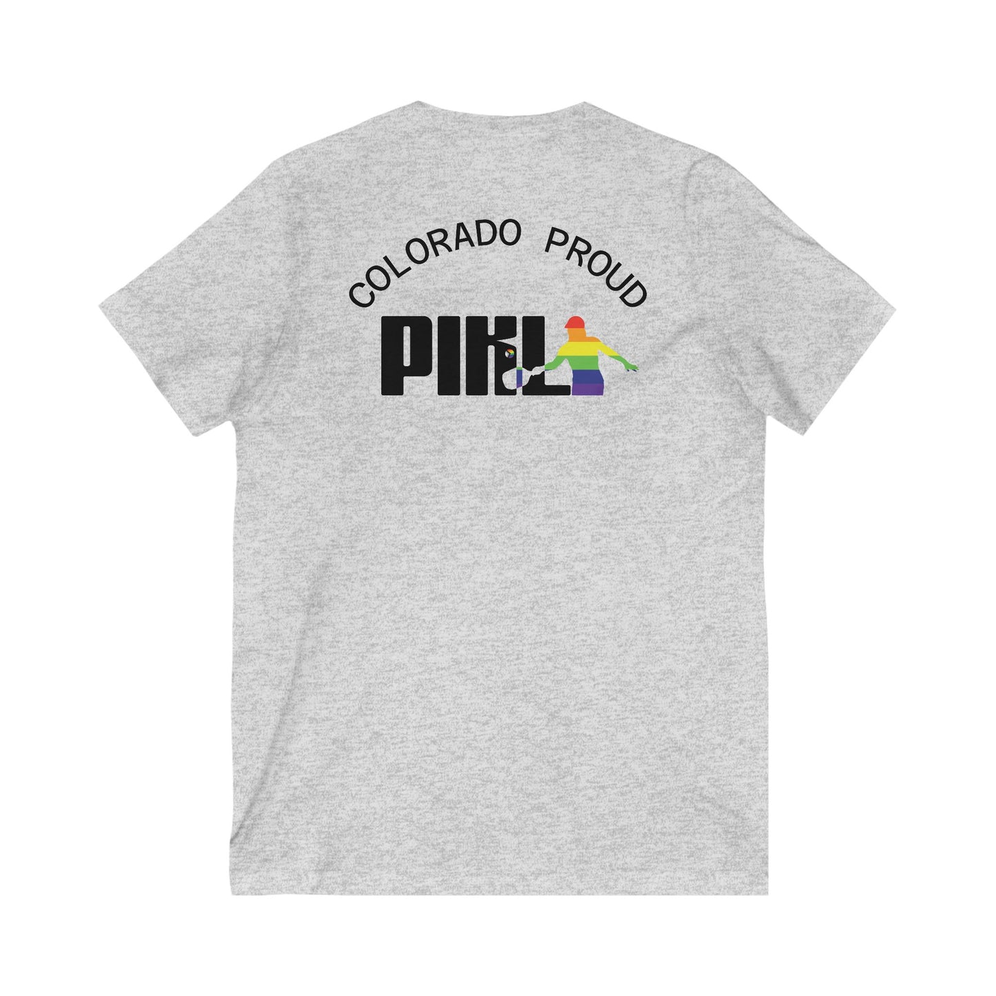 OPTION #2: Colorado PIKL Pride Unisex Jersey Short Sleeve V-Neck Tee