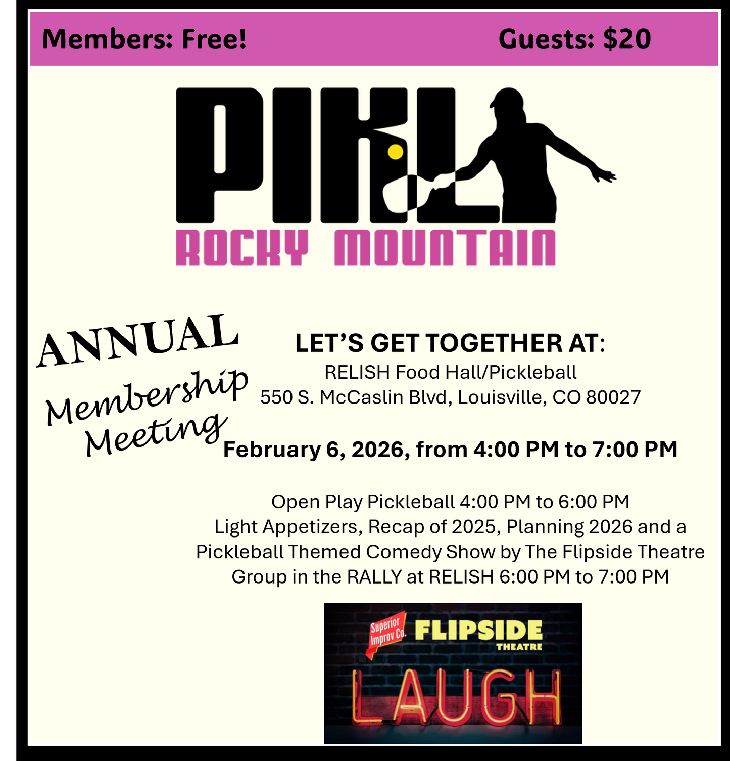 Annual Members Meeting- Member Sign Up
