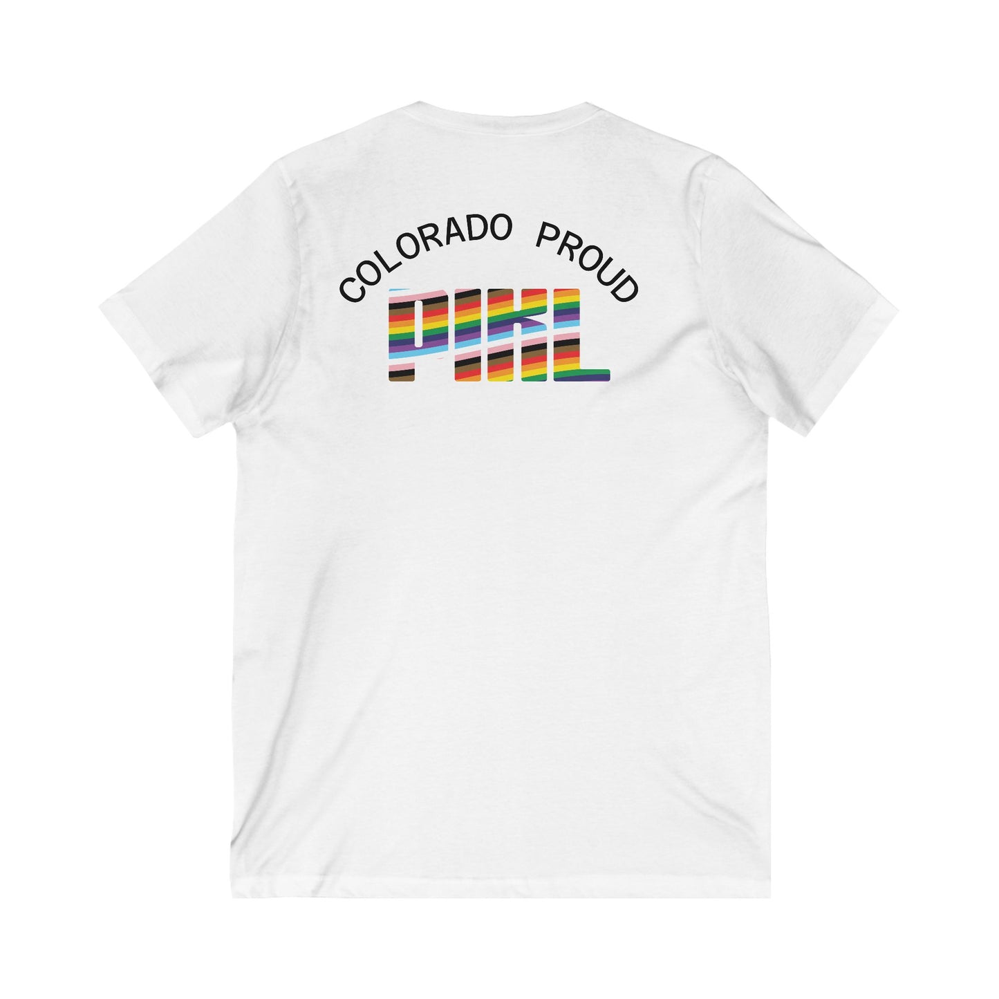Colorado PIKL Pride Unisex Jersey Short Sleeve V-Neck Tee