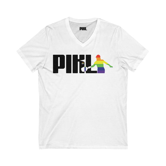 Colorado PIKL Pride Unisex Jersey Short Sleeve V-Neck Tee